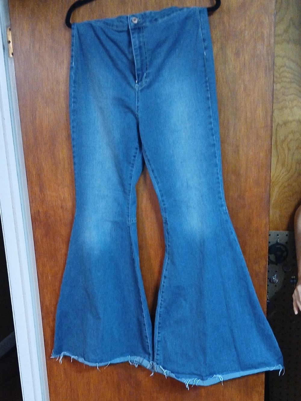 We The Free Medium Blue Flare Wide-Leg Jeans